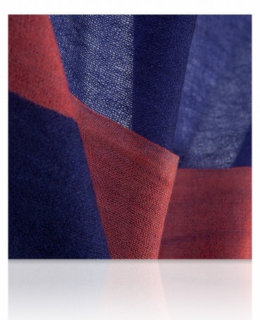 Палантин Унисекс W-BORDE/BLUE.MARON